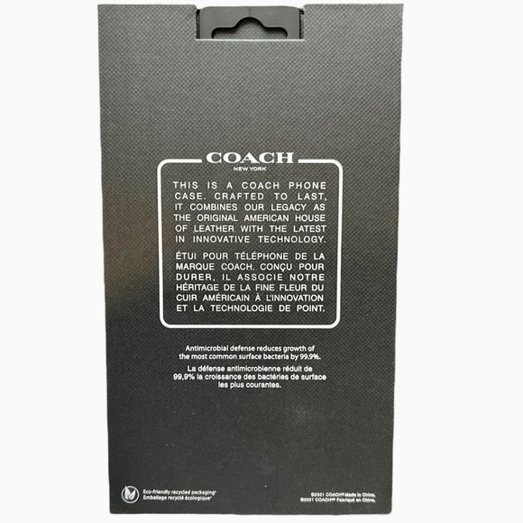 COACH Protective Case for iPhone 13/12 Pro Max MagSafe Tea Rose Ice Purple NEW - Picture 7 of 7